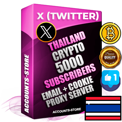 Professional Thai PREMIUM X (Twitter) accounts of manual registration and farming for the CRYPTO niche with high trust history photos and tweets — fully themed and optimized for CRYPTO advertising and promotion — 5000 niche-related live active followers 2009–2014 registration year Verified Email (Included) + Cookie JSON for secure import and login to the account + User Agent + High-quality filling (Photo Header Posts). Fully ready for targeted campaigns and ad launches from any country. Perfectly hold ads without bans. Ideal for any earning schemes affiliate promotions and marketing projects. Quality unlimited IPv4 proxy server included. Professional Thai PREMIUM X (Twitter) accounts of manual registration and farming for the CRYPTO niche with high trust history photos and tweets — fully themed and optimized for CRYPTO advertising and promotion — 5000 niche-related live active followers 2009–2014 registration year Verified Email (Included) + Cookie JSON for secure import and login to the account + User Agent + High-quality filling (Photo Header Posts). Fully ready for targeted campaigns and ad launches from any country. Perfectly hold ads without bans. Ideal for any earning schemes affiliate promotions and marketing projects. Quality unlimited IPv4 proxy server included.