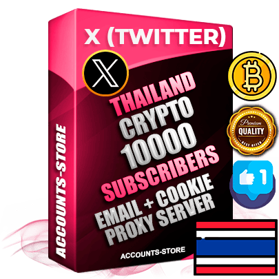 Professional Thai PREMIUM X (Twitter) accounts of manual registration and farming for the CRYPTO niche with high trust history photos and tweets — fully themed and optimized for CRYPTO advertising and promotion — 10000 niche-related live active followers 2009–2014 registration year Verified Email (Included) + Cookie JSON for secure import and login to the account + User Agent + High-quality filling (Photo Header Posts). Fully ready for targeted campaigns and ad launches from any country. Perfectly hold ads without bans. Ideal for any earning schemes affiliate promotions and marketing projects. Quality unlimited IPv4 proxy server included. Professional Thai PREMIUM X (Twitter) accounts of manual registration and farming for the CRYPTO niche with high trust history photos and tweets — fully themed and optimized for CRYPTO advertising and promotion — 10000 niche-related live active followers 2009–2014 registration year Verified Email (Included) + Cookie JSON for secure import and login to the account + User Agent + High-quality filling (Photo Header Posts). Fully ready for targeted campaigns and ad launches from any country. Perfectly hold ads without bans. Ideal for any earning schemes affiliate promotions and marketing projects. Quality unlimited IPv4 proxy server included.