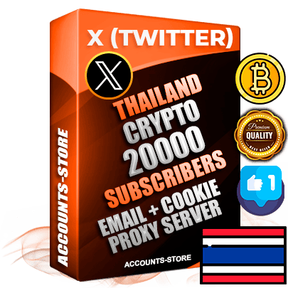 Professional Thai PREMIUM X (Twitter) accounts of manual registration and farming for the CRYPTO niche with high trust history photos and tweets — fully themed and optimized for CRYPTO advertising and promotion — 20000 niche-related live active followers 2009–2014 registration year Verified Email (Included) + Cookie JSON for secure import and login to the account + User Agent + High-quality filling (Photo Header Posts). Fully ready for targeted campaigns and ad launches from any country. Perfectly hold ads without bans. Ideal for any earning schemes affiliate promotions and marketing projects. Quality unlimited IPv4 proxy server included. Professional Thai PREMIUM X (Twitter) accounts of manual registration and farming for the CRYPTO niche with high trust history photos and tweets — fully themed and optimized for CRYPTO advertising and promotion — 20000 niche-related live active followers 2009–2014 registration year Verified Email (Included) + Cookie JSON for secure import and login to the account + User Agent + High-quality filling (Photo Header Posts). Fully ready for targeted campaigns and ad launches from any country. Perfectly hold ads without bans. Ideal for any earning schemes affiliate promotions and marketing projects. Quality unlimited IPv4 proxy server included.