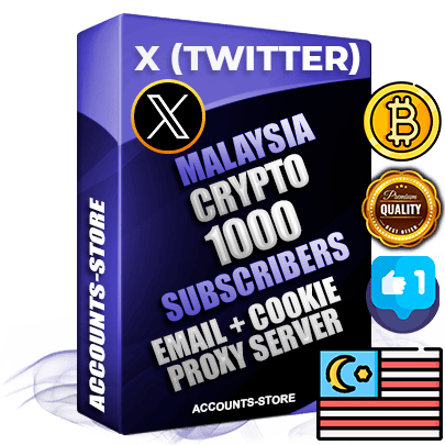 Professional Malaysian PREMIUM X (Twitter) accounts of manual registration and farming for the CRYPTO niche with high trust history photos and tweets — fully themed and optimized for CRYPTO advertising and promotion — 1000 niche-related live active followers 2009–2014 registration year Verified Email (Included) + Cookie JSON for secure import and login to the account + User Agent + High-quality filling (Photo Header Posts). Fully ready for targeted campaigns and ad launches from any country. Perfectly hold ads without bans. Ideal for any earning schemes affiliate promotions and marketing projects. Quality unlimited IPv4 proxy server included. Professional Malaysian PREMIUM X (Twitter) accounts of manual registration and farming for the CRYPTO niche with high trust history photos and tweets — fully themed and optimized for CRYPTO advertising and promotion — 1000 niche-related live active followers 2009–2014 registration year Verified Email (Included) + Cookie JSON for secure import and login to the account + User Agent + High-quality filling (Photo Header Posts). Fully ready for targeted campaigns and ad launches from any country. Perfectly hold ads without bans. Ideal for any earning schemes affiliate promotions and marketing projects. Quality unlimited IPv4 proxy server included.