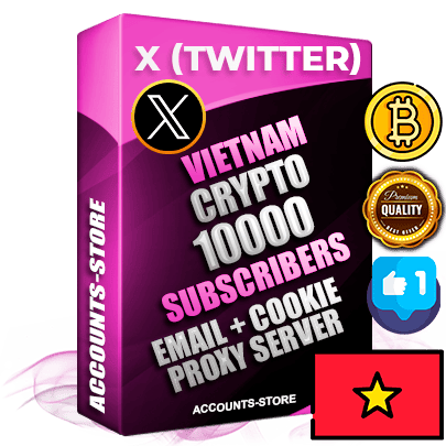 Professional Vietnamese PREMIUM X (Twitter) accounts of manual registration and farming for the CRYPTO niche with high trust history photos and tweets — fully themed and optimized for CRYPTO advertising and promotion — 10000 niche-related live active followers 2009–2014 registration year Verified Email (Included) + Cookie JSON for secure import and login to the account + User Agent + High-quality filling (Photo Header Posts). Fully ready for targeted campaigns and ad launches from any country. Perfectly hold ads without bans. Ideal for any earning schemes affiliate promotions and marketing projects. Quality unlimited IPv4 proxy server included. Professional Vietnamese PREMIUM X (Twitter) accounts of manual registration and farming for the CRYPTO niche with high trust history photos and tweets — fully themed and optimized for CRYPTO advertising and promotion — 10000 niche-related live active followers 2009–2014 registration year Verified Email (Included) + Cookie JSON for secure import and login to the account + User Agent + High-quality filling (Photo Header Posts). Fully ready for targeted campaigns and ad launches from any country. Perfectly hold ads without bans. Ideal for any earning schemes affiliate promotions and marketing projects. Quality unlimited IPv4 proxy server included.