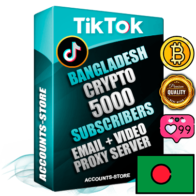 Professional Bangladeshi PREMIUM TikTok accounts of manual registration and farming for the CRYPTO niche with high trust history profile photos and videos — fully themed and optimized for CRYPTO advertising and promotion — 5000 niche-related live active subscribers 2018–2022 registration years Verified Email (included) + Cookie JSON for secure import and login to the account + User Agent + high-quality content filling (profile photo banner and videos). Fully ready for targeted campaigns and ad launches from any country. Perfectly holds ads without bans. Ideal for any earning schemes affiliate promotions and marketing projects. Quality unlimited IPv4 proxy server included. Professional Bangladeshi PREMIUM TikTok accounts of manual registration and farming for the CRYPTO niche with high trust history profile photos and videos — fully themed and optimized for CRYPTO advertising and promotion — 5000 niche-related live active subscribers 2018–2022 registration years Verified Email (included) + Cookie JSON for secure import and login to the account + User Agent + high-quality content filling (profile photo banner and videos). Fully ready for targeted campaigns and ad launches from any country. Perfectly holds ads without bans. Ideal for any earning schemes affiliate promotions and marketing projects. Quality unlimited IPv4 proxy server included.
