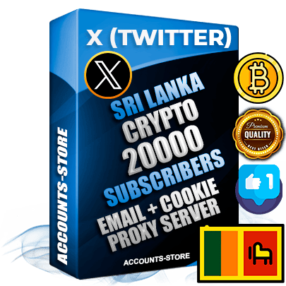 Professional Sri Lankan PREMIUM X (Twitter) accounts of manual registration and farming for the CRYPTO niche with high trust history photos and tweets — fully themed and optimized for CRYPTO advertising and promotion — 20000 niche-related live active followers 2009–2014 registration year Verified Email (Included) + Cookie JSON for secure import and login to the account + User Agent + High-quality filling (Photo Header Posts). Fully ready for targeted campaigns and ad launches from any country. Perfectly hold ads without bans. Ideal for any earning schemes affiliate promotions and marketing projects. Quality unlimited IPv4 proxy server included. Professional Sri Lankan PREMIUM X (Twitter) accounts of manual registration and farming for the CRYPTO niche with high trust history photos and tweets — fully themed and optimized for CRYPTO advertising and promotion — 20000 niche-related live active followers 2009–2014 registration year Verified Email (Included) + Cookie JSON for secure import and login to the account + User Agent + High-quality filling (Photo Header Posts). Fully ready for targeted campaigns and ad launches from any country. Perfectly hold ads without bans. Ideal for any earning schemes affiliate promotions and marketing projects. Quality unlimited IPv4 proxy server included.