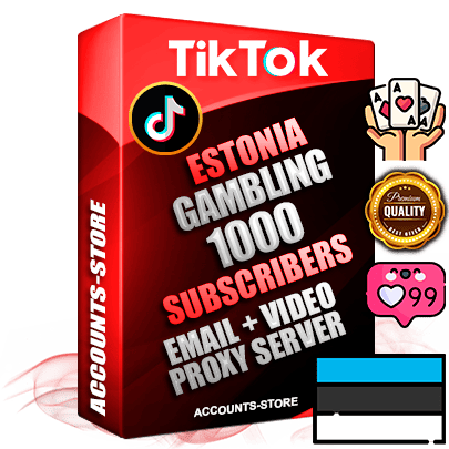 Professional Estonian PREMIUM TikTok accounts of manual registration and farming for the GAMBLING niche with high trust history profile photos and videos — fully themed and optimized for GAMBLING advertising and promotion — 1000 niche-related live active subscribers 2018–2022 registration years Verified Email (included) + Cookie JSON for secure import and login to the account + User Agent + high-quality content filling (profile photo banner and videos). Fully ready for targeted campaigns and ad launches from any country. Perfectly holds ads without bans. Ideal for any earning schemes affiliate promotions and marketing projects. Quality unlimited IPv4 proxy server included. Professional Estonian PREMIUM TikTok accounts of manual registration and farming for the GAMBLING niche with high trust history profile photos and videos — fully themed and optimized for GAMBLING advertising and promotion — 1000 niche-related live active subscribers 2018–2022 registration years Verified Email (included) + Cookie JSON for secure import and login to the account + User Agent + high-quality content filling (profile photo banner and videos). Fully ready for targeted campaigns and ad launches from any country. Perfectly holds ads without bans. Ideal for any earning schemes affiliate promotions and marketing projects. Quality unlimited IPv4 proxy server included.