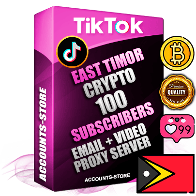 Professional Timorese PREMIUM TikTok accounts of manual registration and farming for the CRYPTO niche with high trust history profile photos and videos — fully themed and optimized for CRYPTO advertising and promotion — 100 niche-related live active subscribers 2018–2022 registration years Verified Email (included) + Cookie JSON for secure import and login to the account + User Agent + high-quality content filling (profile photo banner and videos). Fully ready for targeted campaigns and ad launches from any country. Perfectly holds ads without bans. Ideal for any earning schemes affiliate promotions and marketing projects. Quality unlimited IPv4 proxy server included.