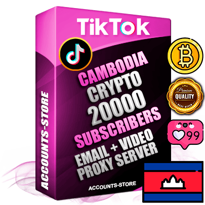 Professional Cambodian PREMIUM TikTok accounts of manual registration and farming for the CRYPTO niche with high trust history profile photos and videos — fully themed and optimized for CRYPTO advertising and promotion — 20000 niche-related live active subscribers 2018–2022 registration years Verified Email (included) + Cookie JSON for secure import and login to the account + User Agent + high-quality content filling (profile photo banner and videos). Fully ready for targeted campaigns and ad launches from any country. Perfectly holds ads without bans. Ideal for any earning schemes affiliate promotions and marketing projects. Quality unlimited IPv4 proxy server included. Professional Cambodian PREMIUM TikTok accounts of manual registration and farming for the CRYPTO niche with high trust history profile photos and videos — fully themed and optimized for CRYPTO advertising and promotion — 20000 niche-related live active subscribers 2018–2022 registration years Verified Email (included) + Cookie JSON for secure import and login to the account + User Agent + high-quality content filling (profile photo banner and videos). Fully ready for targeted campaigns and ad launches from any country. Perfectly holds ads without bans. Ideal for any earning schemes affiliate promotions and marketing projects. Quality unlimited IPv4 proxy server included.