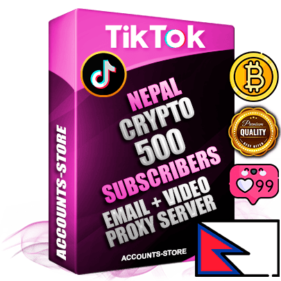 Professional Nepalese PREMIUM TikTok accounts of manual registration and farming for the CRYPTO niche with high trust history profile photos and videos — fully themed and optimized for CRYPTO advertising and promotion — 500 niche-related live active subscribers 2018–2022 registration years Verified Email (included) + Cookie JSON for secure import and login to the account + User Agent + high-quality content filling (profile photo banner and videos). Fully ready for targeted campaigns and ad launches from any country. Perfectly holds ads without bans. Ideal for any earning schemes affiliate promotions and marketing projects. Quality unlimited IPv4 proxy server included.
