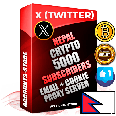 Professional Nepalese PREMIUM X (Twitter) accounts of manual registration and farming for the CRYPTO niche with high trust history photos and tweets — fully themed and optimized for CRYPTO advertising and promotion — 5000 niche-related live active followers 2009–2014 registration year Verified Email (Included) + Cookie JSON for secure import and login to the account + User Agent + High-quality filling (Photo Header Posts). Fully ready for targeted campaigns and ad launches from any country. Perfectly hold ads without bans. Ideal for any earning schemes affiliate promotions and marketing projects. Quality unlimited IPv4 proxy server included. Professional Nepalese PREMIUM X (Twitter) accounts of manual registration and farming for the CRYPTO niche with high trust history photos and tweets — fully themed and optimized for CRYPTO advertising and promotion — 5000 niche-related live active followers 2009–2014 registration year Verified Email (Included) + Cookie JSON for secure import and login to the account + User Agent + High-quality filling (Photo Header Posts). Fully ready for targeted campaigns and ad launches from any country. Perfectly hold ads without bans. Ideal for any earning schemes affiliate promotions and marketing projects. Quality unlimited IPv4 proxy server included.