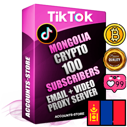 Professional Mongolian PREMIUM TikTok accounts of manual registration and farming for the CRYPTO niche with high trust history profile photos and videos — fully themed and optimized for CRYPTO advertising and promotion — 100 niche-related live active subscribers 2018–2022 registration years Verified Email (included) + Cookie JSON for secure import and login to the account + User Agent + high-quality content filling (profile photo banner and videos). Fully ready for targeted campaigns and ad launches from any country. Perfectly holds ads without bans. Ideal for any earning schemes affiliate promotions and marketing projects. Quality unlimited IPv4 proxy server included.