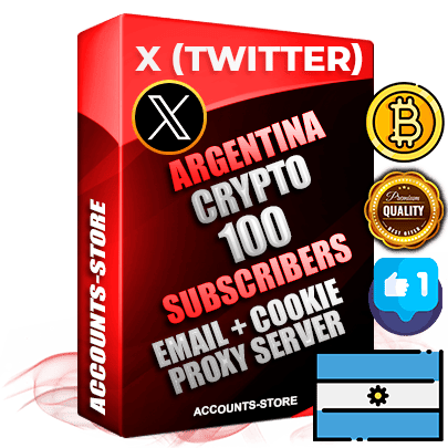 Professional Argentinian PREMIUM X (Twitter) accounts of manual registration and farming for the CRYPTO niche with high trust history photos and tweets — fully themed and optimized for CRYPTO advertising and promotion — 100 niche-related live active followers 2009–2014 registration year Verified Email (Included) + Cookie JSON for secure import and login to the account + User Agent + High-quality filling (Photo Header Posts). Fully ready for targeted campaigns and ad launches from any country. Perfectly hold ads without bans. Ideal for any earning schemes affiliate promotions and marketing projects. Quality unlimited IPv4 proxy server included.