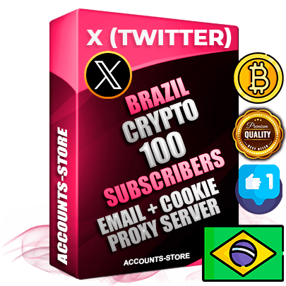 Professional Brazilian PREMIUM X (Twitter) accounts of manual registration and farming for the CRYPTO niche with high trust history photos and tweets — fully themed and optimized for CRYPTO advertising and promotion — 100 niche-related live active followers 2009–2014 registration year Verified Email (Included) + Cookie JSON for secure import and login to the account + User Agent + High-quality filling (Photo Header Posts). Fully ready for targeted campaigns and ad launches from any country. Perfectly hold ads without bans. Ideal for any earning schemes affiliate promotions and marketing projects. Quality unlimited IPv4 proxy server included.