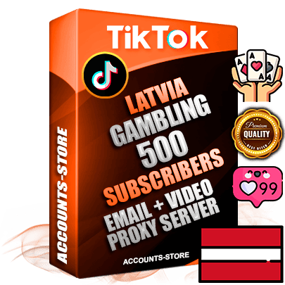 Professional Latvian PREMIUM TikTok accounts of manual registration and farming for the GAMBLING niche with high trust history profile photos and videos — fully themed and optimized for GAMBLING advertising and promotion — 500 niche-related live active subscribers 2018–2022 registration years Verified Email (included) + Cookie JSON for secure import and login to the account + User Agent + high-quality content filling (profile photo banner and videos). Fully ready for targeted campaigns and ad launches from any country. Perfectly holds ads without bans. Ideal for any earning schemes affiliate promotions and marketing projects. Quality unlimited IPv4 proxy server included.