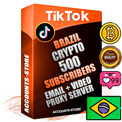 Professional Brazilian PREMIUM TikTok accounts of manual registration and farming for the CRYPTO niche with high trust history profile photos and videos — fully themed and optimized for CRYPTO advertising and promotion — 500 niche-related live active subscribers 2018–2022 registration years Verified Email (included) + Cookie JSON for secure import and login to the account + User Agent + high-quality content filling (profile photo banner and videos). Fully ready for targeted campaigns and ad launches from any country. Perfectly holds ads without bans. Ideal for any earning schemes affiliate promotions and marketing projects. Quality unlimited IPv4 proxy server included.