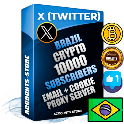 Professional Brazilian PREMIUM X (Twitter) accounts of manual registration and farming for the CRYPTO niche with high trust history photos and tweets — fully themed and optimized for CRYPTO advertising and promotion — 10000 niche-related live active followers 2009–2014 registration year Verified Email (Included) + Cookie JSON for secure import and login to the account + User Agent + High-quality filling (Photo Header Posts). Fully ready for targeted campaigns and ad launches from any country. Perfectly hold ads without bans. Ideal for any earning schemes affiliate promotions and marketing projects. Quality unlimited IPv4 proxy server included.