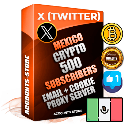 Professional Mexican PREMIUM X (Twitter) accounts of manual registration and farming for the CRYPTO niche with high trust history photos and tweets — fully themed and optimized for CRYPTO advertising and promotion — 500 niche-related live active followers 2009–2014 registration year Verified Email (Included) + Cookie JSON for secure import and login to the account + User Agent + High-quality filling (Photo Header Posts). Fully ready for targeted campaigns and ad launches from any country. Perfectly hold ads without bans. Ideal for any earning schemes affiliate promotions and marketing projects. Quality unlimited IPv4 proxy server included.