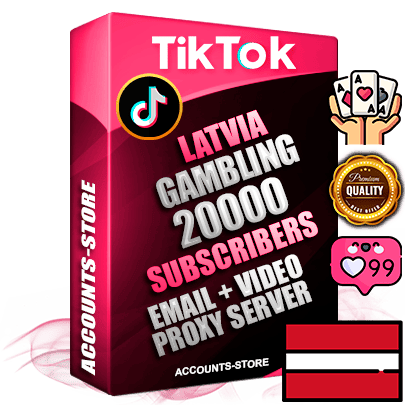 Professional Latvian PREMIUM TikTok accounts of manual registration and farming for the GAMBLING niche with high trust history profile photos and videos — fully themed and optimized for GAMBLING advertising and promotion — 20000 niche-related live active subscribers 2018–2022 registration years Verified Email (included) + Cookie JSON for secure import and login to the account + User Agent + high-quality content filling (profile photo banner and videos). Fully ready for targeted campaigns and ad launches from any country. Perfectly holds ads without bans. Ideal for any earning schemes affiliate promotions and marketing projects. Quality unlimited IPv4 proxy server included.