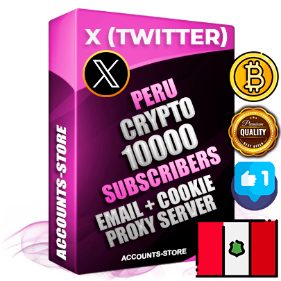 Professional Peruvian PREMIUM X (Twitter) accounts of manual registration and farming for the CRYPTO niche with high trust history photos and tweets — fully themed and optimized for CRYPTO advertising and promotion — 10000 niche-related live active followers 2009–2014 registration year Verified Email (Included) + Cookie JSON for secure import and login to the account + User Agent + High-quality filling (Photo Header Posts). Fully ready for targeted campaigns and ad launches from any country. Perfectly hold ads without bans. Ideal for any earning schemes affiliate promotions and marketing projects. Quality unlimited IPv4 proxy server included. Professional Peruvian PREMIUM X (Twitter) accounts of manual registration and farming for the CRYPTO niche with high trust history photos and tweets — fully themed and optimized for CRYPTO advertising and promotion — 10000 niche-related live active followers 2009–2014 registration year Verified Email (Included) + Cookie JSON for secure import and login to the account + User Agent + High-quality filling (Photo Header Posts). Fully ready for targeted campaigns and ad launches from any country. Perfectly hold ads without bans. Ideal for any earning schemes affiliate promotions and marketing projects. Quality unlimited IPv4 proxy server included.