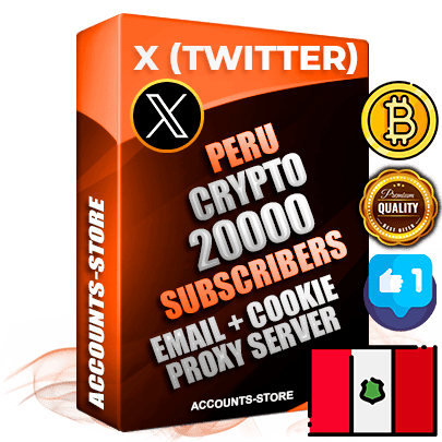 Professional Peruvian PREMIUM X (Twitter) accounts of manual registration and farming for the CRYPTO niche with high trust history photos and tweets — fully themed and optimized for CRYPTO advertising and promotion — 20000 niche-related live active followers 2009–2014 registration year Verified Email (Included) + Cookie JSON for secure import and login to the account + User Agent + High-quality filling (Photo Header Posts). Fully ready for targeted campaigns and ad launches from any country. Perfectly hold ads without bans. Ideal for any earning schemes affiliate promotions and marketing projects. Quality unlimited IPv4 proxy server included. Professional Peruvian PREMIUM X (Twitter) accounts of manual registration and farming for the CRYPTO niche with high trust history photos and tweets — fully themed and optimized for CRYPTO advertising and promotion — 20000 niche-related live active followers 2009–2014 registration year Verified Email (Included) + Cookie JSON for secure import and login to the account + User Agent + High-quality filling (Photo Header Posts). Fully ready for targeted campaigns and ad launches from any country. Perfectly hold ads without bans. Ideal for any earning schemes affiliate promotions and marketing projects. Quality unlimited IPv4 proxy server included.