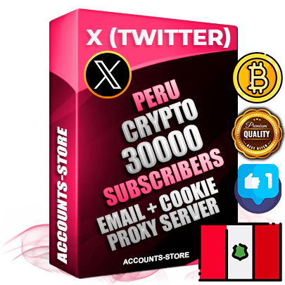Professional Peruvian PREMIUM X (Twitter) accounts of manual registration and farming for the CRYPTO niche with high trust history photos and tweets — fully themed and optimized for CRYPTO advertising and promotion — 30000 niche-related live active followers 2009–2014 registration year Verified Email (Included) + Cookie JSON for secure import and login to the account + User Agent + High-quality filling (Photo Header Posts). Fully ready for targeted campaigns and ad launches from any country. Perfectly hold ads without bans. Ideal for any earning schemes affiliate promotions and marketing projects. Quality unlimited IPv4 proxy server included. Professional Peruvian PREMIUM X (Twitter) accounts of manual registration and farming for the CRYPTO niche with high trust history photos and tweets — fully themed and optimized for CRYPTO advertising and promotion — 30000 niche-related live active followers 2009–2014 registration year Verified Email (Included) + Cookie JSON for secure import and login to the account + User Agent + High-quality filling (Photo Header Posts). Fully ready for targeted campaigns and ad launches from any country. Perfectly hold ads without bans. Ideal for any earning schemes affiliate promotions and marketing projects. Quality unlimited IPv4 proxy server included.