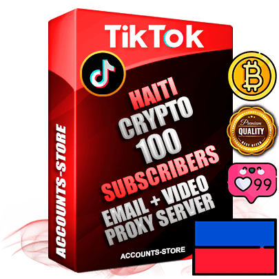 Professional Haitian PREMIUM TikTok accounts of manual registration and farming for the CRYPTO niche with high trust history profile photos and videos — fully themed and optimized for CRYPTO advertising and promotion — 100 niche-related live active subscribers 2018–2022 registration years Verified Email (included) + Cookie JSON for secure import and login to the account + User Agent + high-quality content filling (profile photo banner and videos). Fully ready for targeted campaigns and ad launches from any country. Perfectly holds ads without bans. Ideal for any earning schemes affiliate promotions and marketing projects. Quality unlimited IPv4 proxy server included.