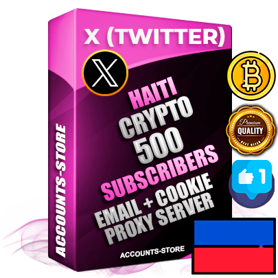 Professional Haitian PREMIUM X (Twitter) accounts of manual registration and farming for the CRYPTO niche with high trust history photos and tweets — fully themed and optimized for CRYPTO advertising and promotion — 500 niche-related live active followers 2009–2014 registration year Verified Email (Included) + Cookie JSON for secure import and login to the account + User Agent + High-quality filling (Photo Header Posts). Fully ready for targeted campaigns and ad launches from any country. Perfectly hold ads without bans. Ideal for any earning schemes affiliate promotions and marketing projects. Quality unlimited IPv4 proxy server included. Professional Haitian PREMIUM X (Twitter) accounts of manual registration and farming for the CRYPTO niche with high trust history photos and tweets — fully themed and optimized for CRYPTO advertising and promotion — 500 niche-related live active followers 2009–2014 registration year Verified Email (Included) + Cookie JSON for secure import and login to the account + User Agent + High-quality filling (Photo Header Posts). Fully ready for targeted campaigns and ad launches from any country. Perfectly hold ads without bans. Ideal for any earning schemes affiliate promotions and marketing projects. Quality unlimited IPv4 proxy server included.