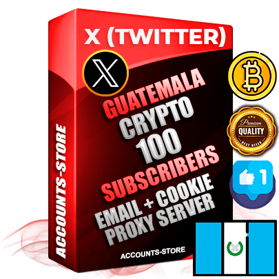 Professional Guatemalan PREMIUM X (Twitter) accounts of manual registration and farming for the CRYPTO niche with high trust history photos and tweets — fully themed and optimized for CRYPTO advertising and promotion — 100 niche-related live active followers 2009–2014 registration year Verified Email (Included) + Cookie JSON for secure import and login to the account + User Agent + High-quality filling (Photo Header Posts). Fully ready for targeted campaigns and ad launches from any country. Perfectly hold ads without bans. Ideal for any earning schemes affiliate promotions and marketing projects. Quality unlimited IPv4 proxy server included. Professional Guatemalan PREMIUM X (Twitter) accounts of manual registration and farming for the CRYPTO niche with high trust history photos and tweets — fully themed and optimized for CRYPTO advertising and promotion — 100 niche-related live active followers 2009–2014 registration year Verified Email (Included) + Cookie JSON for secure import and login to the account + User Agent + High-quality filling (Photo Header Posts). Fully ready for targeted campaigns and ad launches from any country. Perfectly hold ads without bans. Ideal for any earning schemes affiliate promotions and marketing projects. Quality unlimited IPv4 proxy server included.