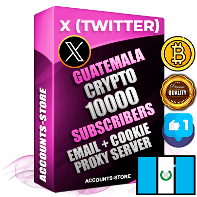 Professional Guatemalan PREMIUM X (Twitter) accounts of manual registration and farming for the CRYPTO niche with high trust history photos and tweets — fully themed and optimized for CRYPTO advertising and promotion — 10000 niche-related live active followers 2009–2014 registration year Verified Email (Included) + Cookie JSON for secure import and login to the account + User Agent + High-quality filling (Photo Header Posts). Fully ready for targeted campaigns and ad launches from any country. Perfectly hold ads without bans. Ideal for any earning schemes affiliate promotions and marketing projects. Quality unlimited IPv4 proxy server included. Professional Guatemalan PREMIUM X (Twitter) accounts of manual registration and farming for the CRYPTO niche with high trust history photos and tweets — fully themed and optimized for CRYPTO advertising and promotion — 10000 niche-related live active followers 2009–2014 registration year Verified Email (Included) + Cookie JSON for secure import and login to the account + User Agent + High-quality filling (Photo Header Posts). Fully ready for targeted campaigns and ad launches from any country. Perfectly hold ads without bans. Ideal for any earning schemes affiliate promotions and marketing projects. Quality unlimited IPv4 proxy server included.