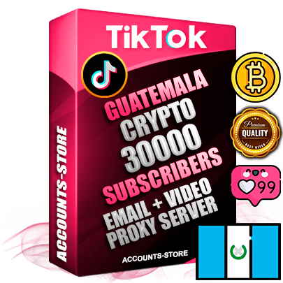 Professional Guatemalan PREMIUM TikTok accounts of manual registration and farming for the CRYPTO niche with high trust history profile photos and videos — fully themed and optimized for CRYPTO advertising and promotion — 30000 niche-related live active subscribers 2018–2022 registration years Verified Email (included) + Cookie JSON for secure import and login to the account + User Agent + high-quality content filling (profile photo banner and videos). Fully ready for targeted campaigns and ad launches from any country. Perfectly holds ads without bans. Ideal for any earning schemes affiliate promotions and marketing projects. Quality unlimited IPv4 proxy server included.