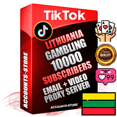 Professional Lithuanian PREMIUM TikTok accounts of manual registration and farming for the GAMBLING niche with high trust history profile photos and videos — fully themed and optimized for GAMBLING advertising and promotion — 10000 niche-related live active subscribers 2018–2022 registration years Verified Email (included) + Cookie JSON for secure import and login to the account + User Agent + high-quality content filling (profile photo banner and videos). Fully ready for targeted campaigns and ad launches from any country. Perfectly holds ads without bans. Ideal for any earning schemes affiliate promotions and marketing projects. Quality unlimited IPv4 proxy server included. Professional Lithuanian PREMIUM TikTok accounts of manual registration and farming for the GAMBLING niche with high trust history profile photos and videos — fully themed and optimized for GAMBLING advertising and promotion — 10000 niche-related live active subscribers 2018–2022 registration years Verified Email (included) + Cookie JSON for secure import and login to the account + User Agent + high-quality content filling (profile photo banner and videos). Fully ready for targeted campaigns and ad launches from any country. Perfectly holds ads without bans. Ideal for any earning schemes affiliate promotions and marketing projects. Quality unlimited IPv4 proxy server included.