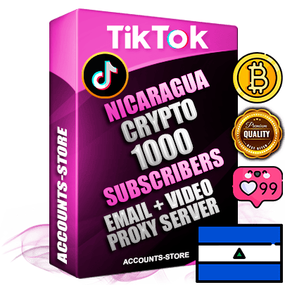 Professional Nicaraguan PREMIUM TikTok accounts of manual registration and farming for the CRYPTO niche with high trust history profile photos and videos — fully themed and optimized for CRYPTO advertising and promotion — 1000 niche-related live active subscribers 2018–2022 registration years Verified Email (included) + Cookie JSON for secure import and login to the account + User Agent + high-quality content filling (profile photo banner and videos). Fully ready for targeted campaigns and ad launches from any country. Perfectly holds ads without bans. Ideal for any earning schemes affiliate promotions and marketing projects. Quality unlimited IPv4 proxy server included. Professional Nicaraguan PREMIUM TikTok accounts of manual registration and farming for the CRYPTO niche with high trust history profile photos and videos — fully themed and optimized for CRYPTO advertising and promotion — 1000 niche-related live active subscribers 2018–2022 registration years Verified Email (included) + Cookie JSON for secure import and login to the account + User Agent + high-quality content filling (profile photo banner and videos). Fully ready for targeted campaigns and ad launches from any country. Perfectly holds ads without bans. Ideal for any earning schemes affiliate promotions and marketing projects. Quality unlimited IPv4 proxy server included.