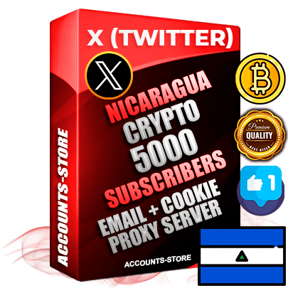 Professional Nicaraguan PREMIUM X (Twitter) accounts of manual registration and farming for the CRYPTO niche with high trust history photos and tweets — fully themed and optimized for CRYPTO advertising and promotion — 5000 niche-related live active followers 2009–2014 registration year Verified Email (Included) + Cookie JSON for secure import and login to the account + User Agent + High-quality filling (Photo Header Posts). Fully ready for targeted campaigns and ad launches from any country. Perfectly hold ads without bans. Ideal for any earning schemes affiliate promotions and marketing projects. Quality unlimited IPv4 proxy server included.