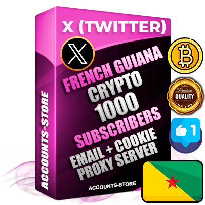 Professional Guiana PREMIUM X (Twitter) accounts of manual registration and farming for the CRYPTO niche with high trust history photos and tweets — fully themed and optimized for CRYPTO advertising and promotion — 1000 niche-related live active followers 2009–2014 registration year Verified Email (Included) + Cookie JSON for secure import and login to the account + User Agent + High-quality filling (Photo Header Posts). Fully ready for targeted campaigns and ad launches from any country. Perfectly hold ads without bans. Ideal for any earning schemes affiliate promotions and marketing projects. Quality unlimited IPv4 proxy server included. Professional Guiana PREMIUM X (Twitter) accounts of manual registration and farming for the CRYPTO niche with high trust history photos and tweets — fully themed and optimized for CRYPTO advertising and promotion — 1000 niche-related live active followers 2009–2014 registration year Verified Email (Included) + Cookie JSON for secure import and login to the account + User Agent + High-quality filling (Photo Header Posts). Fully ready for targeted campaigns and ad launches from any country. Perfectly hold ads without bans. Ideal for any earning schemes affiliate promotions and marketing projects. Quality unlimited IPv4 proxy server included.