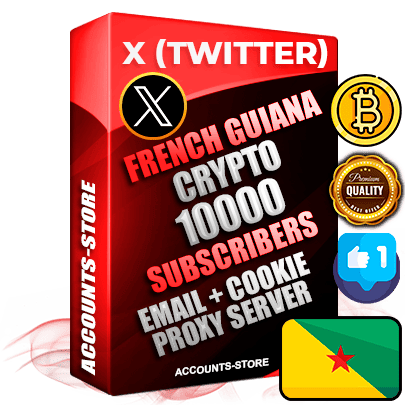 Professional Guiana PREMIUM X (Twitter) accounts of manual registration and farming for the CRYPTO niche with high trust history photos and tweets — fully themed and optimized for CRYPTO advertising and promotion — 10000 niche-related live active followers 2009–2014 registration year Verified Email (Included) + Cookie JSON for secure import and login to the account + User Agent + High-quality filling (Photo Header Posts). Fully ready for targeted campaigns and ad launches from any country. Perfectly hold ads without bans. Ideal for any earning schemes affiliate promotions and marketing projects. Quality unlimited IPv4 proxy server included. Professional Guiana PREMIUM X (Twitter) accounts of manual registration and farming for the CRYPTO niche with high trust history photos and tweets — fully themed and optimized for CRYPTO advertising and promotion — 10000 niche-related live active followers 2009–2014 registration year Verified Email (Included) + Cookie JSON for secure import and login to the account + User Agent + High-quality filling (Photo Header Posts). Fully ready for targeted campaigns and ad launches from any country. Perfectly hold ads without bans. Ideal for any earning schemes affiliate promotions and marketing projects. Quality unlimited IPv4 proxy server included.