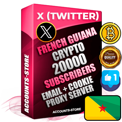 Professional Guiana PREMIUM X (Twitter) accounts of manual registration and farming for the CRYPTO niche with high trust history photos and tweets — fully themed and optimized for CRYPTO advertising and promotion — 20000 niche-related live active followers 2009–2014 registration year Verified Email (Included) + Cookie JSON for secure import and login to the account + User Agent + High-quality filling (Photo Header Posts). Fully ready for targeted campaigns and ad launches from any country. Perfectly hold ads without bans. Ideal for any earning schemes affiliate promotions and marketing projects. Quality unlimited IPv4 proxy server included. Professional Guiana PREMIUM X (Twitter) accounts of manual registration and farming for the CRYPTO niche with high trust history photos and tweets — fully themed and optimized for CRYPTO advertising and promotion — 20000 niche-related live active followers 2009–2014 registration year Verified Email (Included) + Cookie JSON for secure import and login to the account + User Agent + High-quality filling (Photo Header Posts). Fully ready for targeted campaigns and ad launches from any country. Perfectly hold ads without bans. Ideal for any earning schemes affiliate promotions and marketing projects. Quality unlimited IPv4 proxy server included.