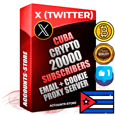Professional Cuban PREMIUM X (Twitter) accounts of manual registration and farming for the CRYPTO niche with high trust history photos and tweets — fully themed and optimized for CRYPTO advertising and promotion — 20000 niche-related live active followers 2009–2014 registration year Verified Email (Included) + Cookie JSON for secure import and login to the account + User Agent + High-quality filling (Photo Header Posts). Fully ready for targeted campaigns and ad launches from any country. Perfectly hold ads without bans. Ideal for any earning schemes affiliate promotions and marketing projects. Quality unlimited IPv4 proxy server included.