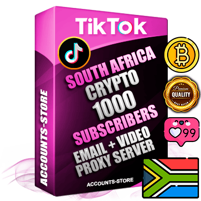 Professional South African PREMIUM TikTok accounts of manual registration and farming for the CRYPTO niche with high trust history profile photos and videos — fully themed and optimized for CRYPTO advertising and promotion — 1000 niche-related live active subscribers 2018–2022 registration years Verified Email (included) + Cookie JSON for secure import and login to the account + User Agent + high-quality content filling (profile photo banner and videos). Fully ready for targeted campaigns and ad launches from any country. Perfectly holds ads without bans. Ideal for any earning schemes affiliate promotions and marketing projects. Quality unlimited IPv4 proxy server included. Professional South African PREMIUM TikTok accounts of manual registration and farming for the CRYPTO niche with high trust history profile photos and videos — fully themed and optimized for CRYPTO advertising and promotion — 1000 niche-related live active subscribers 2018–2022 registration years Verified Email (included) + Cookie JSON for secure import and login to the account + User Agent + high-quality content filling (profile photo banner and videos). Fully ready for targeted campaigns and ad launches from any country. Perfectly holds ads without bans. Ideal for any earning schemes affiliate promotions and marketing projects. Quality unlimited IPv4 proxy server included.