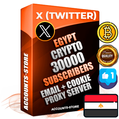 Professional Egyptian PREMIUM X (Twitter) accounts of manual registration and farming for the CRYPTO niche with high trust history photos and tweets — fully themed and optimized for CRYPTO advertising and promotion — 30000 niche-related live active followers 2009–2014 registration year Verified Email (Included) + Cookie JSON for secure import and login to the account + User Agent + High-quality filling (Photo Header Posts). Fully ready for targeted campaigns and ad launches from any country. Perfectly hold ads without bans. Ideal for any earning schemes affiliate promotions and marketing projects. Quality unlimited IPv4 proxy server included.