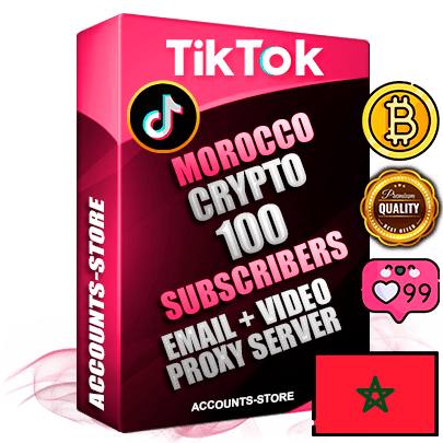 Professional Moroccan PREMIUM TikTok accounts of manual registration and farming for the CRYPTO niche with high trust history profile photos and videos — fully themed and optimized for CRYPTO advertising and promotion — 100 niche-related live active subscribers 2018–2022 registration years Verified Email (included) + Cookie JSON for secure import and login to the account + User Agent + high-quality content filling (profile photo banner and videos). Fully ready for targeted campaigns and ad launches from any country. Perfectly holds ads without bans. Ideal for any earning schemes affiliate promotions and marketing projects. Quality unlimited IPv4 proxy server included.
