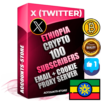 Professional Ethiopian PREMIUM X (Twitter) accounts of manual registration and farming for the CRYPTO niche with high trust history photos and tweets — fully themed and optimized for CRYPTO advertising and promotion — 100 niche-related live active followers 2009–2014 registration year Verified Email (Included) + Cookie JSON for secure import and login to the account + User Agent + High-quality filling (Photo Header Posts). Fully ready for targeted campaigns and ad launches from any country. Perfectly hold ads without bans. Ideal for any earning schemes affiliate promotions and marketing projects. Quality unlimited IPv4 proxy server included.