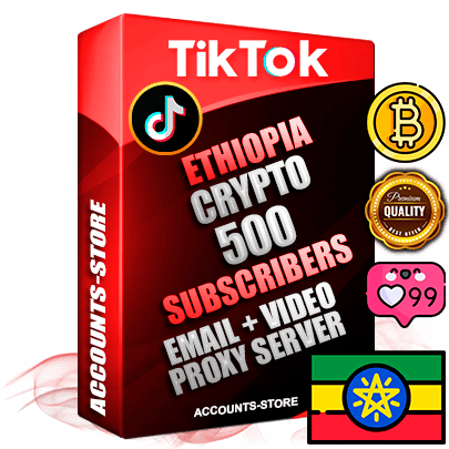 Professional Ethiopian PREMIUM TikTok accounts of manual registration and farming for the CRYPTO niche with high trust history profile photos and videos — fully themed and optimized for CRYPTO advertising and promotion — 500 niche-related live active subscribers 2018–2022 registration years Verified Email (included) + Cookie JSON for secure import and login to the account + User Agent + high-quality content filling (profile photo banner and videos). Fully ready for targeted campaigns and ad launches from any country. Perfectly holds ads without bans. Ideal for any earning schemes affiliate promotions and marketing projects. Quality unlimited IPv4 proxy server included.