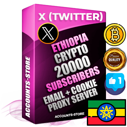Professional Ethiopian PREMIUM X (Twitter) accounts of manual registration and farming for the CRYPTO niche with high trust history photos and tweets — fully themed and optimized for CRYPTO advertising and promotion — 20000 niche-related live active followers 2009–2014 registration year Verified Email (Included) + Cookie JSON for secure import and login to the account + User Agent + High-quality filling (Photo Header Posts). Fully ready for targeted campaigns and ad launches from any country. Perfectly hold ads without bans. Ideal for any earning schemes affiliate promotions and marketing projects. Quality unlimited IPv4 proxy server included.