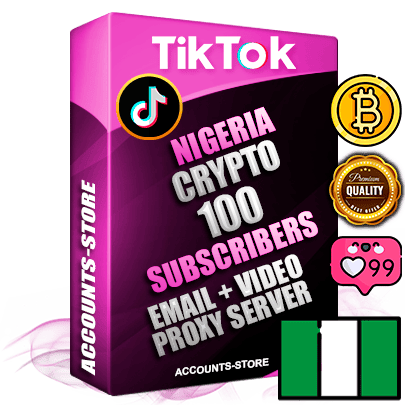 Professional Nigerian PREMIUM TikTok accounts of manual registration and farming for the CRYPTO niche with high trust history profile photos and videos — fully themed and optimized for CRYPTO advertising and promotion — 100 niche-related live active subscribers 2018–2022 registration years Verified Email (included) + Cookie JSON for secure import and login to the account + User Agent + high-quality content filling (profile photo banner and videos). Fully ready for targeted campaigns and ad launches from any country. Perfectly holds ads without bans. Ideal for any earning schemes affiliate promotions and marketing projects. Quality unlimited IPv4 proxy server included.