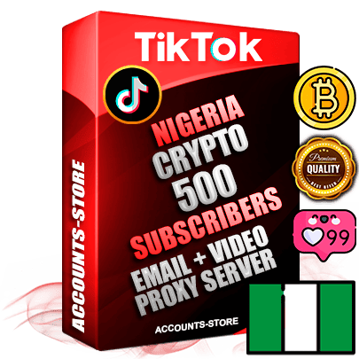 Professional Nigerian PREMIUM TikTok accounts of manual registration and farming for the CRYPTO niche with high trust history profile photos and videos — fully themed and optimized for CRYPTO advertising and promotion — 500 niche-related live active subscribers 2018–2022 registration years Verified Email (included) + Cookie JSON for secure import and login to the account + User Agent + high-quality content filling (profile photo banner and videos). Fully ready for targeted campaigns and ad launches from any country. Perfectly holds ads without bans. Ideal for any earning schemes affiliate promotions and marketing projects. Quality unlimited IPv4 proxy server included. Professional Nigerian PREMIUM TikTok accounts of manual registration and farming for the CRYPTO niche with high trust history profile photos and videos — fully themed and optimized for CRYPTO advertising and promotion — 500 niche-related live active subscribers 2018–2022 registration years Verified Email (included) + Cookie JSON for secure import and login to the account + User Agent + high-quality content filling (profile photo banner and videos). Fully ready for targeted campaigns and ad launches from any country. Perfectly holds ads without bans. Ideal for any earning schemes affiliate promotions and marketing projects. Quality unlimited IPv4 proxy server included.