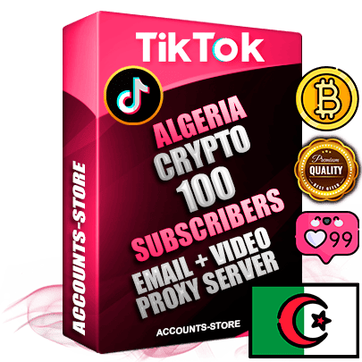 Professional Algerian PREMIUM TikTok accounts of manual registration and farming for the CRYPTO niche with high trust history profile photos and videos — fully themed and optimized for CRYPTO advertising and promotion — 100 niche-related live active subscribers 2018–2022 registration years Verified Email (included) + Cookie JSON for secure import and login to the account + User Agent + high-quality content filling (profile photo banner and videos). Fully ready for targeted campaigns and ad launches from any country. Perfectly holds ads without bans. Ideal for any earning schemes affiliate promotions and marketing projects. Quality unlimited IPv4 proxy server included.