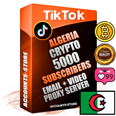 Professional Algerian PREMIUM TikTok accounts of manual registration and farming for the CRYPTO niche with high trust history profile photos and videos — fully themed and optimized for CRYPTO advertising and promotion — 5000 niche-related live active subscribers 2018–2022 registration years Verified Email (included) + Cookie JSON for secure import and login to the account + User Agent + high-quality content filling (profile photo banner and videos). Fully ready for targeted campaigns and ad launches from any country. Perfectly holds ads without bans. Ideal for any earning schemes affiliate promotions and marketing projects. Quality unlimited IPv4 proxy server included. Professional Algerian PREMIUM TikTok accounts of manual registration and farming for the CRYPTO niche with high trust history profile photos and videos — fully themed and optimized for CRYPTO advertising and promotion — 5000 niche-related live active subscribers 2018–2022 registration years Verified Email (included) + Cookie JSON for secure import and login to the account + User Agent + high-quality content filling (profile photo banner and videos). Fully ready for targeted campaigns and ad launches from any country. Perfectly holds ads without bans. Ideal for any earning schemes affiliate promotions and marketing projects. Quality unlimited IPv4 proxy server included.