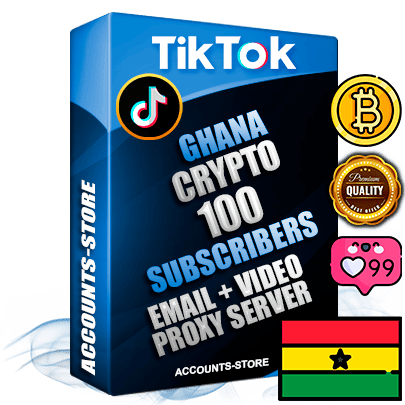 Professional Ghanaian PREMIUM TikTok accounts of manual registration and farming for the CRYPTO niche with high trust history profile photos and videos — fully themed and optimized for CRYPTO advertising and promotion — 100 niche-related live active subscribers 2018–2022 registration years Verified Email (included) + Cookie JSON for secure import and login to the account + User Agent + high-quality content filling (profile photo banner and videos). Fully ready for targeted campaigns and ad launches from any country. Perfectly holds ads without bans. Ideal for any earning schemes affiliate promotions and marketing projects. Quality unlimited IPv4 proxy server included.