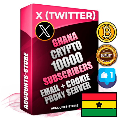 Professional Ghanaian PREMIUM X (Twitter) accounts of manual registration and farming for the CRYPTO niche with high trust history photos and tweets — fully themed and optimized for CRYPTO advertising and promotion — 10000 niche-related live active followers 2009–2014 registration year Verified Email (Included) + Cookie JSON for secure import and login to the account + User Agent + High-quality filling (Photo Header Posts). Fully ready for targeted campaigns and ad launches from any country. Perfectly hold ads without bans. Ideal for any earning schemes affiliate promotions and marketing projects. Quality unlimited IPv4 proxy server included.