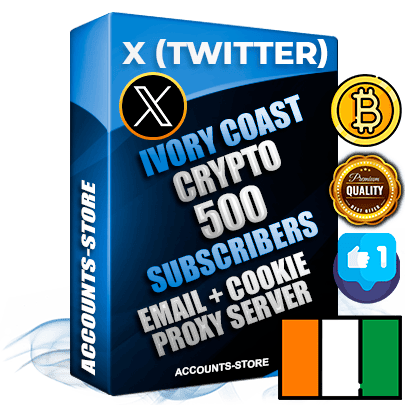 Professional Ivorian PREMIUM X (Twitter) accounts of manual registration and farming for the CRYPTO niche with high trust history photos and tweets — fully themed and optimized for CRYPTO advertising and promotion — 500 niche-related live active followers 2009–2014 registration year Verified Email (Included) + Cookie JSON for secure import and login to the account + User Agent + High-quality filling (Photo Header Posts). Fully ready for targeted campaigns and ad launches from any country. Perfectly hold ads without bans. Ideal for any earning schemes affiliate promotions and marketing projects. Quality unlimited IPv4 proxy server included. Professional Ivorian PREMIUM X (Twitter) accounts of manual registration and farming for the CRYPTO niche with high trust history photos and tweets — fully themed and optimized for CRYPTO advertising and promotion — 500 niche-related live active followers 2009–2014 registration year Verified Email (Included) + Cookie JSON for secure import and login to the account + User Agent + High-quality filling (Photo Header Posts). Fully ready for targeted campaigns and ad launches from any country. Perfectly hold ads without bans. Ideal for any earning schemes affiliate promotions and marketing projects. Quality unlimited IPv4 proxy server included.