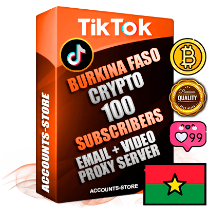 Professional Burkinabè PREMIUM TikTok accounts of manual registration and farming for the CRYPTO niche with high trust history profile photos and videos — fully themed and optimized for CRYPTO advertising and promotion — 100 niche-related live active subscribers 2018–2022 registration years Verified Email (included) + Cookie JSON for secure import and login to the account + User Agent + high-quality content filling (profile photo banner and videos). Fully ready for targeted campaigns and ad launches from any country. Perfectly holds ads without bans. Ideal for any earning schemes affiliate promotions and marketing projects. Quality unlimited IPv4 proxy server included.