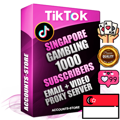 Professional Singapore PREMIUM TikTok accounts of manual registration and farming for the GAMBLING niche with high trust history profile photos and videos — fully themed and optimized for GAMBLING advertising and promotion — 1000 niche-related live active subscribers 2018–2022 registration years Verified Email (included) + Cookie JSON for secure import and login to the account + User Agent + high-quality content filling (profile photo banner and videos). Fully ready for targeted campaigns and ad launches from any country. Perfectly holds ads without bans. Ideal for any earning schemes affiliate promotions and marketing projects. Quality unlimited IPv4 proxy server included. Professional Singapore PREMIUM TikTok accounts of manual registration and farming for the GAMBLING niche with high trust history profile photos and videos — fully themed and optimized for GAMBLING advertising and promotion — 1000 niche-related live active subscribers 2018–2022 registration years Verified Email (included) + Cookie JSON for secure import and login to the account + User Agent + high-quality content filling (profile photo banner and videos). Fully ready for targeted campaigns and ad launches from any country. Perfectly holds ads without bans. Ideal for any earning schemes affiliate promotions and marketing projects. Quality unlimited IPv4 proxy server included.